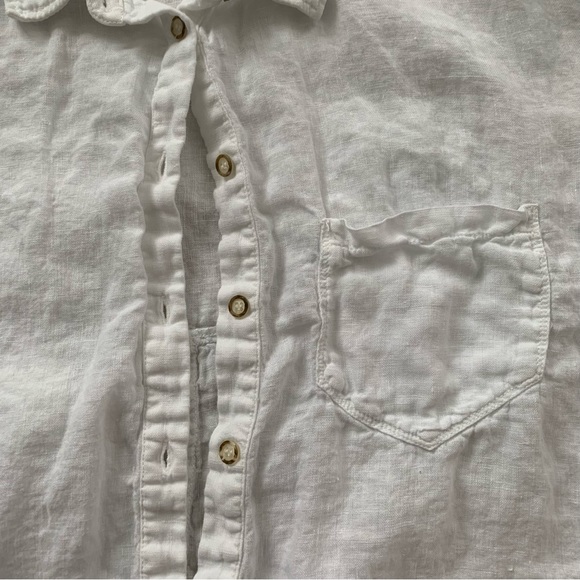 Zara - Linen Button Down Shirt - Picture 4 of 4